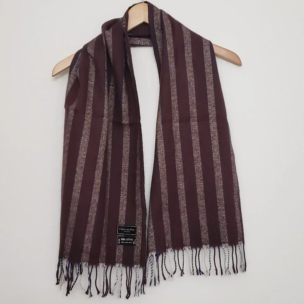 CHRISTIAN DIOR MONSIEUR 100% cotton scarf